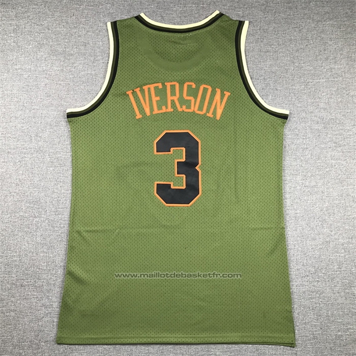 Maillot Philadelphia 76ers Allen Iverson #3 Mitchell & Ness 1996-97 Vert
